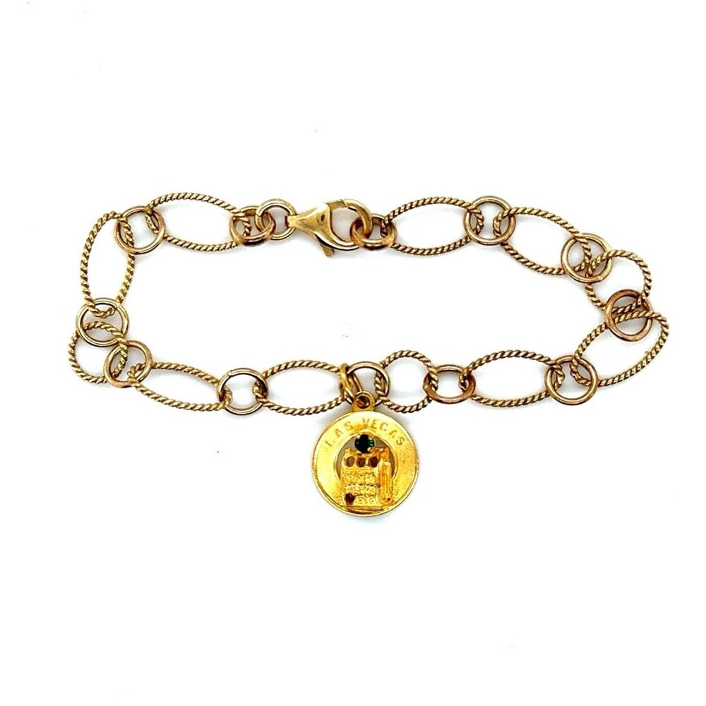 925‎ Bracelet/Gold Filled Charm